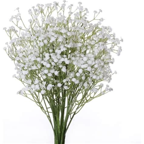 Fleurs Artificielles B B S Souffle Lot De Bouquets Faux Buissons