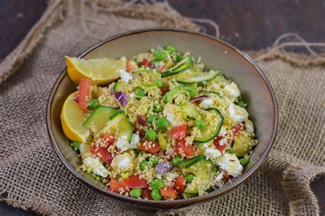 Couscous Salat mit Gemüse und Feta Come On in My Kitchen