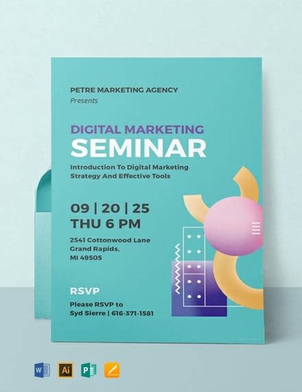 Free Business Invitation Templates Word Psd Indesign Apple