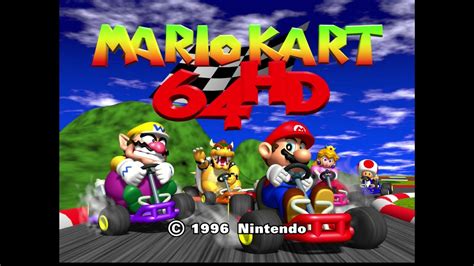 Mario Kart 64 Hd N64 Hd Texture Pack Lets Play [16 9 4k 30] Youtube