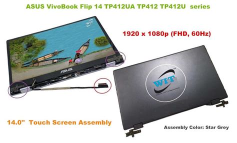 Touchscreen With Complete Display Assembly For 140 Inch Asus Vivobook Flip 14 Tp412 Tp412u