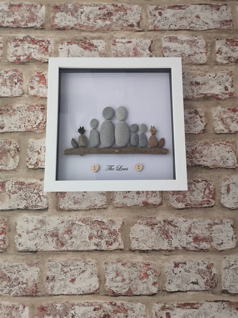 Handgemachte Personalisierte Familie Kiesel Kunst Bild Etsy