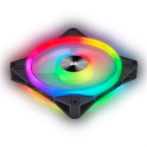 Corsair Icue Ql Rgb Mm Pwm Dual Fan Kit With Lighting Node Core