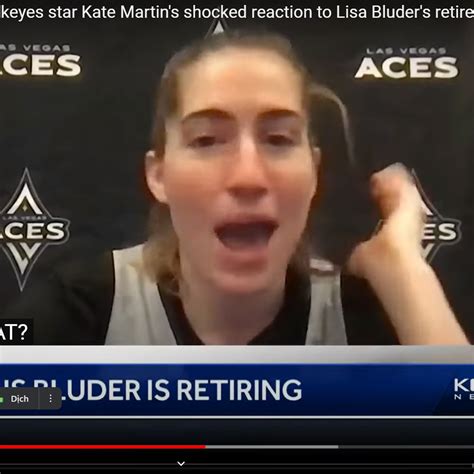 Watch Ex Iowa Star Kate Martins Stunned Reaction To Lisa Bluders