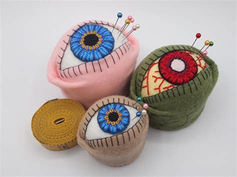 Made To Order The Original Eyeball Bottlecap Pincushion Pin Etsy