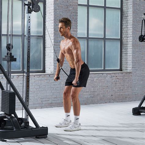 Best Ergonomic Triceps Rope with Rubber Handles-Pull-down Cable Machine