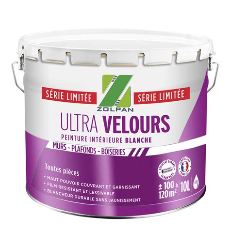 Peinture Mur Et Plafond Blanc Velours ZOLPAN 10l Leroy Merlin