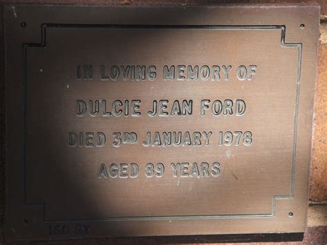 Dulcie Jean Bryson Ford Find A Grave Memorial