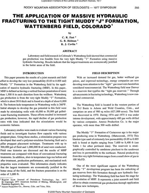 Aapg Datapages Archives The Application Of Massive Hydraulic