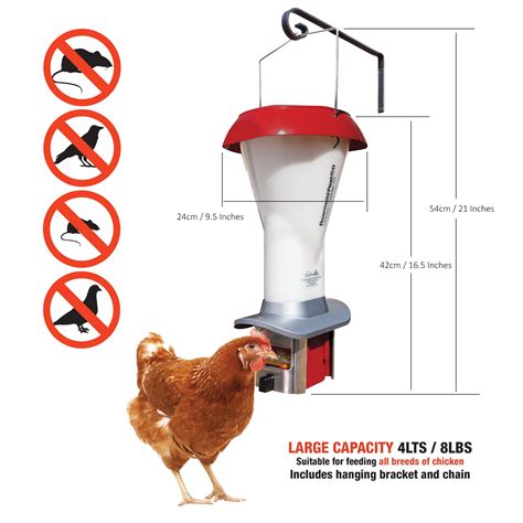 Roamwild PestOff Poultry Feeder Kit - Rat & Pest Proof Chicken Feeder ...