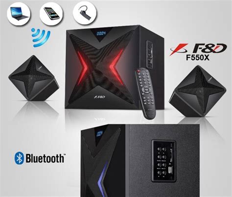 Datora skaļruņi Fenda F&D F550X, melns cena | 220.lv