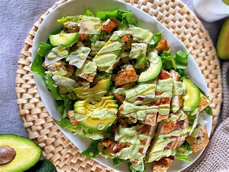 Avocado Chicken Caesar Salad Australian Avocados