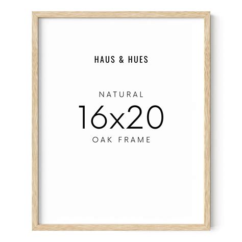 HAUS AND HUES 16 X20 Beige Oak Wood Frames Set Of 1 16x20 Natural