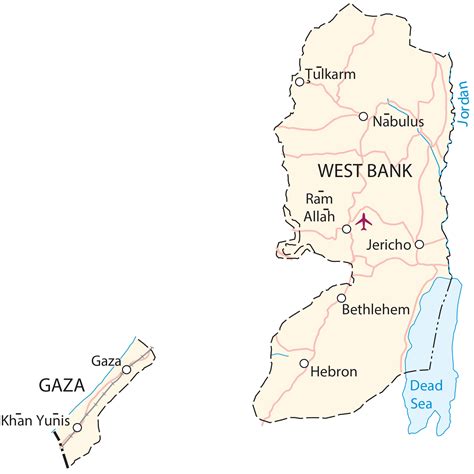 State of Palestine Map - GIS Geography