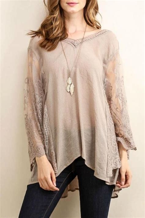 Tassels N Lace Lace Batwing Top Crochet Trim Top Batwing Top Bat