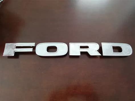 Emblema Ford Pick Up Letras Grandes Metal Env O Gratis