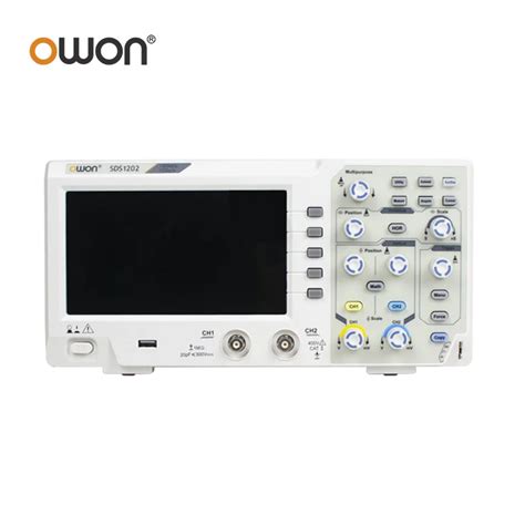 OWON Osciloscopio Digital SDS1202 200MHz 1GS S 2 Canales 7 Pulgadas LCD