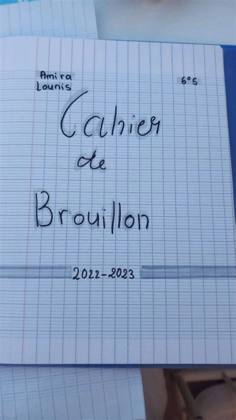 Page De Garde Cahier De Brouillon En Pages De Garde Cahiers Hot