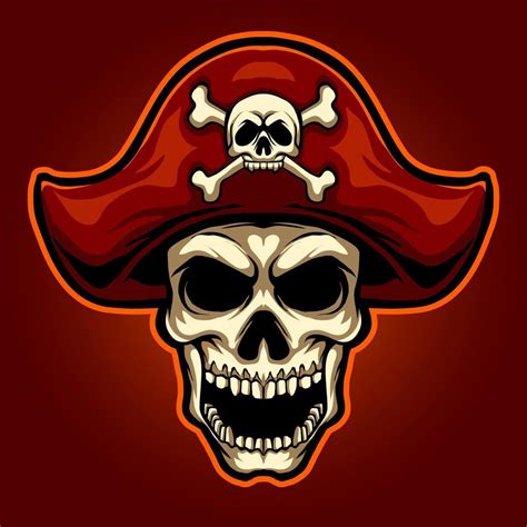 Head Pirate Skull Mascot Illustration 5076557 Vector Art At Vecteezy