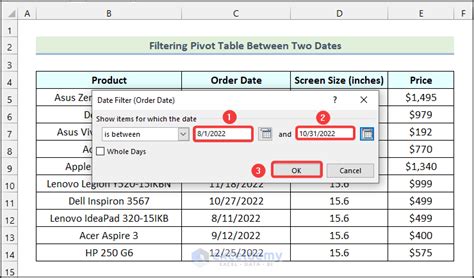 Excel Pivot Table Filter Based On Cell Value 6 Handy Examples