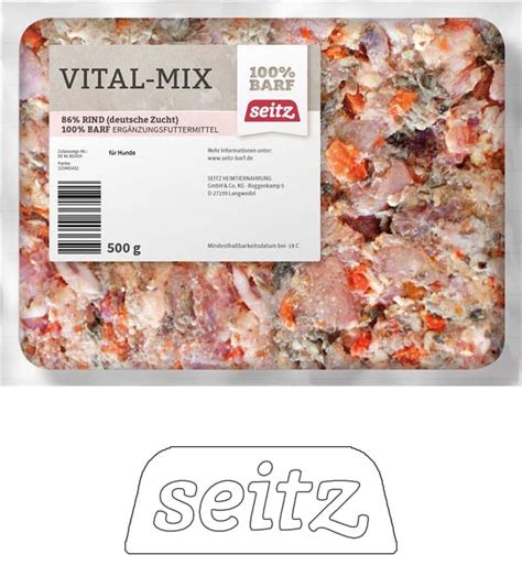 SEITZ Fertigmenü Vitalmix gewolft BARF