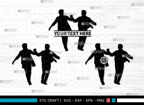 Gay Couple Monogram Gay Couple SVG Graphic By Pixel Elites Creative