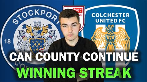 Can Stockport Keep League Winning Streak Stockport County Vs