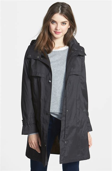 Gallery A Line Hooded Raincoat Regular And Petite Online Only Nordstrom