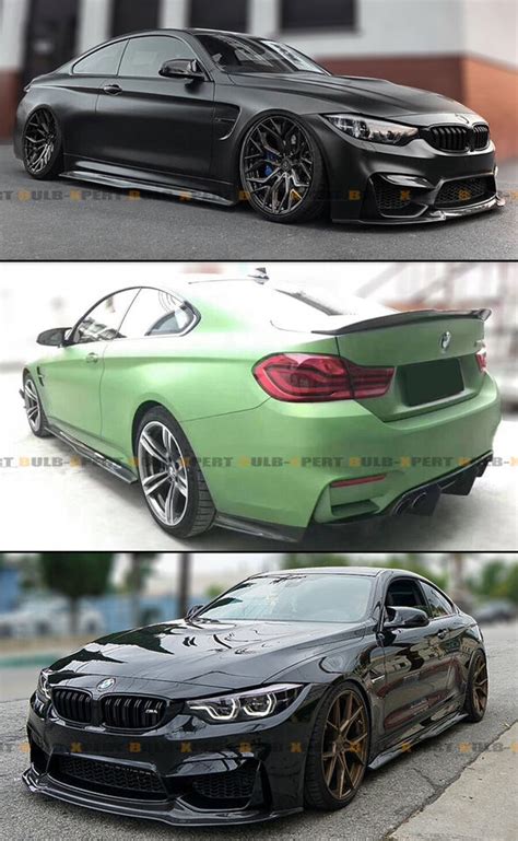 Psm Style Carbon Fiber Side Skirt Extension Panels For 2015 2020 Bmw F82 F83 M4 Ebay