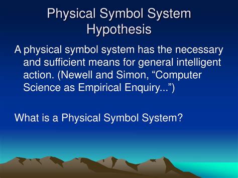 PPT - Physical Symbol System Hypothesis PowerPoint Presentation, free download - ID:2682130