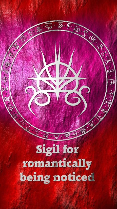 Romantic Notice Sigil Sigil Magic Magick Symbols