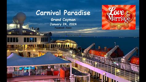 Carnival Paradise Grand Cayman January 24 2024 YouTube