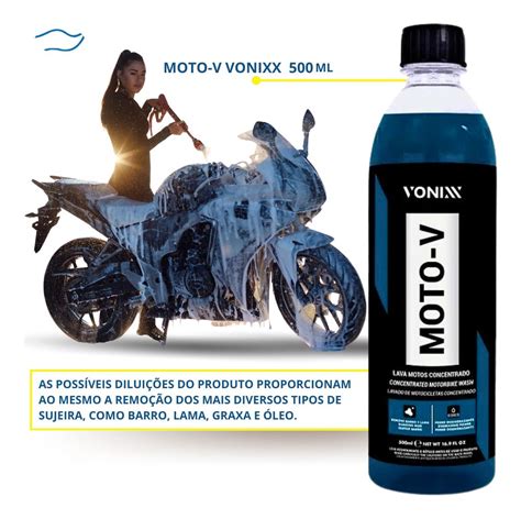 Moto V Shampoo Desengraxante Para Lavar Motos Vonixx 500ml Produtos