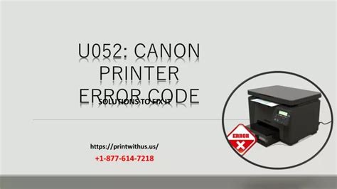 Ppt Fix U Canon Printer Error Code Solutions Powerpoint