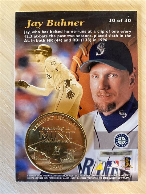 1997 Pinnacle Mint Collection Bronze 30 Jay Buhner For Sale Online