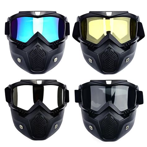 Men Ski Snowboard Mask Winter Ski Snowmobile Goggles Windproof Skiing Glasses Motocross ...