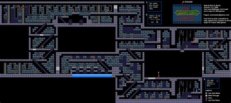 Castlevania II Simon's Quest - Castle 4 Bodley Mansion Map