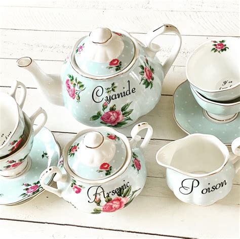 You Ve Been Poisoned Tea Set Includes Cyanide Teapot Etsy Uk