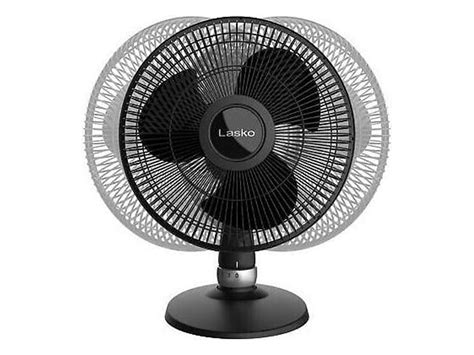 Lasko 12 Oscillating Performance 3 Speed Table Fan Black