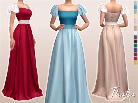 Sifix S Thalia Dress Dress Sims Sims Dresses