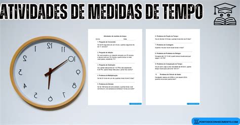 Atividades Medidas De Tempo 5 Ano