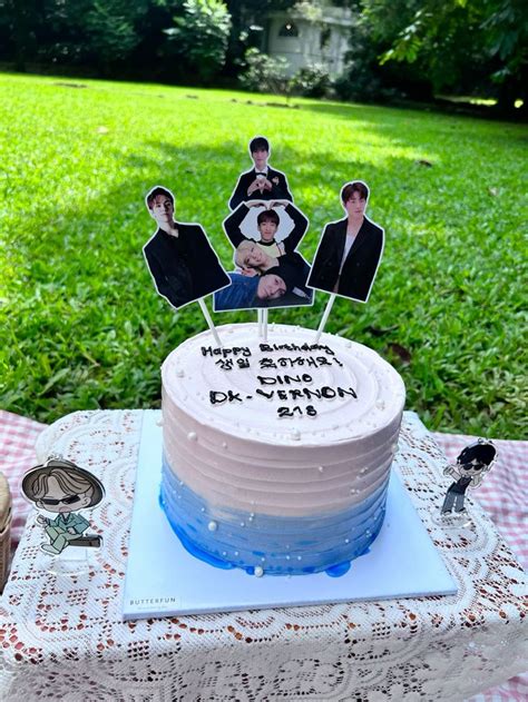 Carat Seventeen Dino Dk Vernon Birthday Cake In Cake Designs