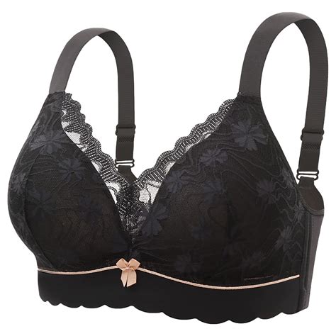 Hfyihgf Womens Lace Wireless Plus Size Bra Sexy Full Coverage And Lift Unlined Bralette