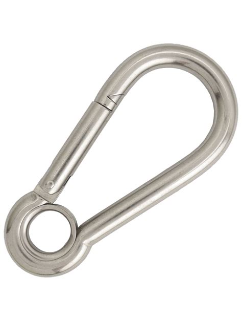 516 Stainless Steel Carabiner Snap Hook With Eye