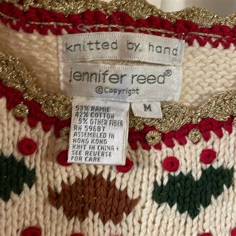 Jennifer Reed Sweaters Vintage Jennifer Reed Hand Knitted