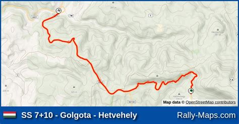 Ss Golgota Hetvehely Stage Map Mecsek Rallye Orb