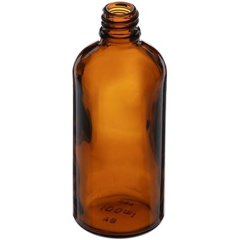 Ml Amber Glass Dropper Bottle Mm Neck Finish Round Base