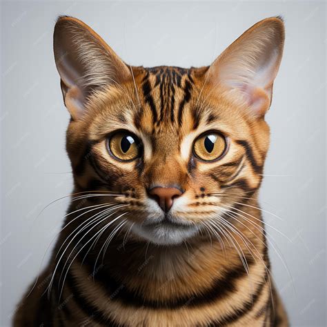 Premium AI Image | Bengal Cat with Dichromatic Eyes