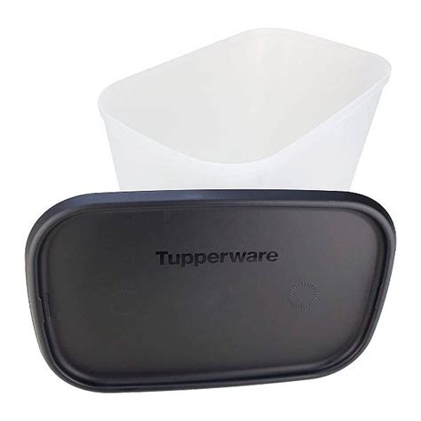 Tupperware Toque Touch Fresh Retangular Litros Preto Transl Cido