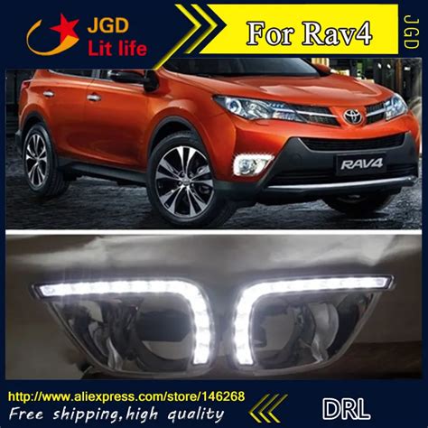 Free Shipping 12V 6000k LED DRL Daytime Running Light For Toyota Rav4